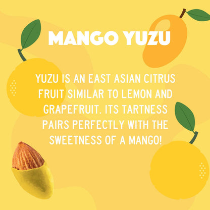 Mango Yuzu Chocolate Almonds, 3.53 oz Standing Pouch