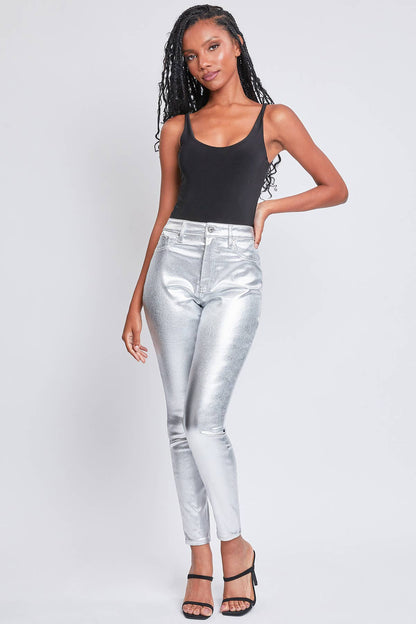 Junior High Rise Metallic Skinny Jean