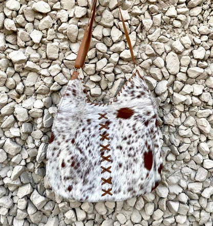 Boho cowhide purse