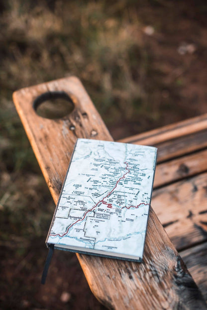 Custom Map Travel Journal  Guest Book