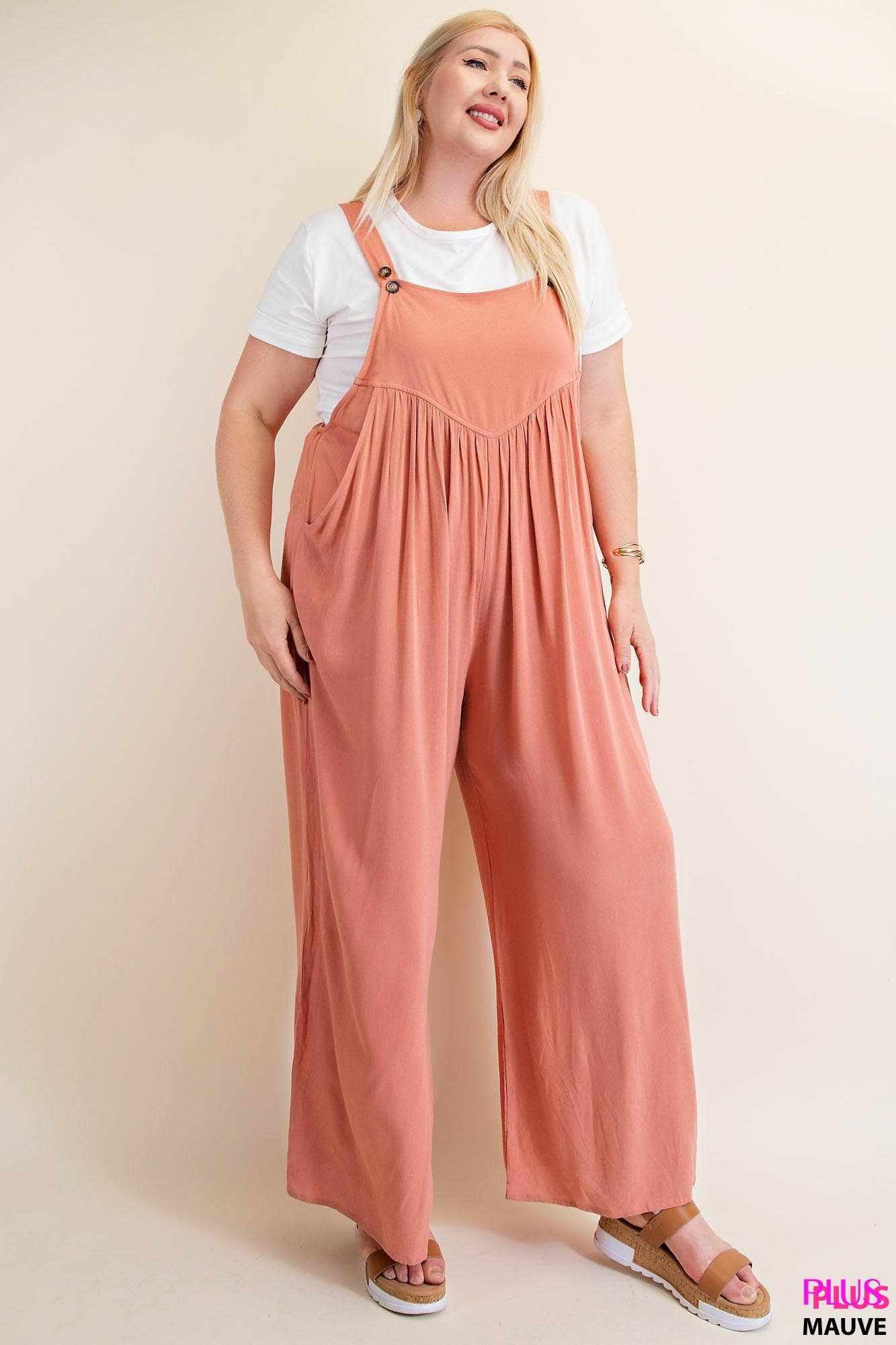 Mauve Crepe jumpsuit