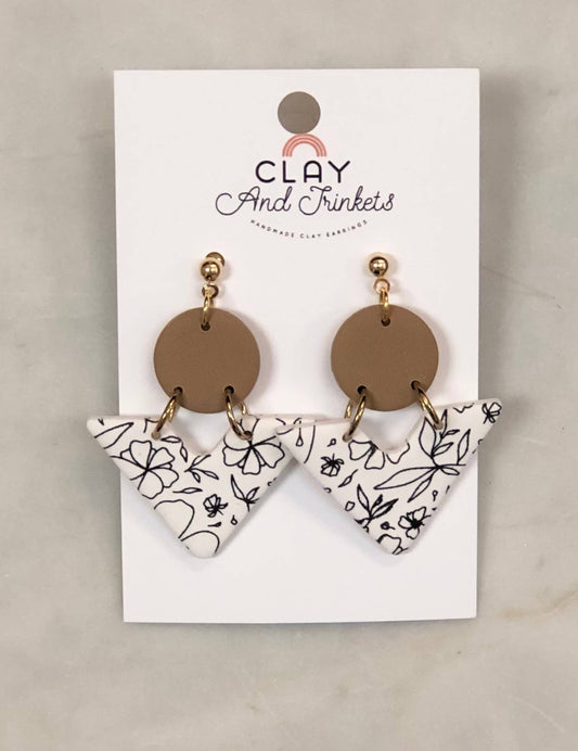 Olivia Dangle Earrings/ Neutrals