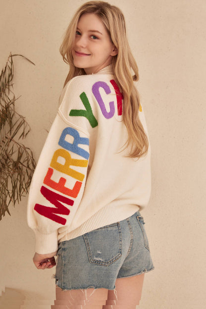 Christmas Sweater with Lettering