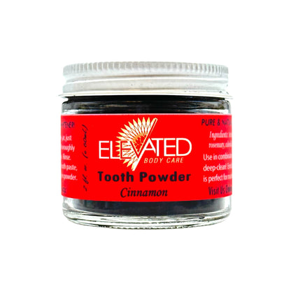 Taylor's Naturals - ELEVATED - Charcoal TOOTH Powder - Plastic FREE Glass Jar