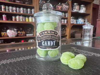 Apothecary Jar Green Apple Hard candy old fashioned