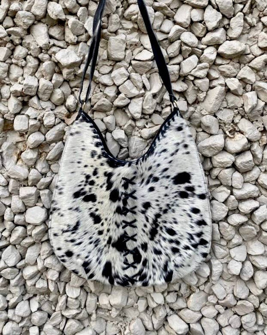 Boho cowhide purse