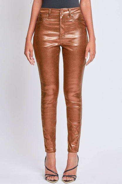 Junior High Rise Metallic Skinny Jean