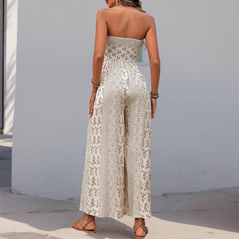 Strapless Smocked Romper