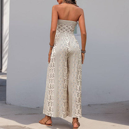 Strapless Smocked Romper