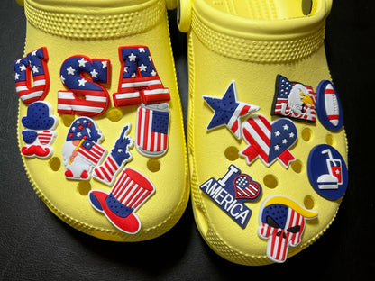 JuliesDecal - Pick your own USA America patriotic shoe charms: #6