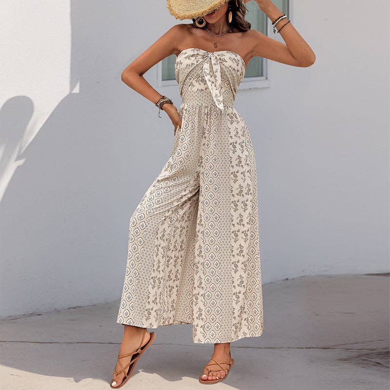 Strapless Smocked Romper