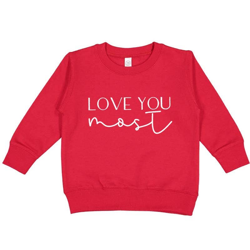 Holland Ave Clothing - Love You More | Girls & Womens Valentines Day Sweatshirt