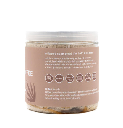 Morning coffee whipped scrub