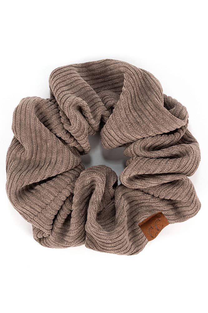 C.C Corduroy Solid Color Soft Scrunchies