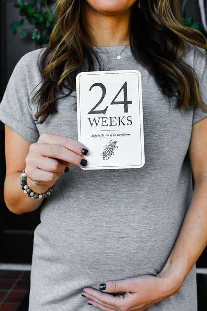 Pregnancy Milestone Cards | Baby Announcement & Reveal