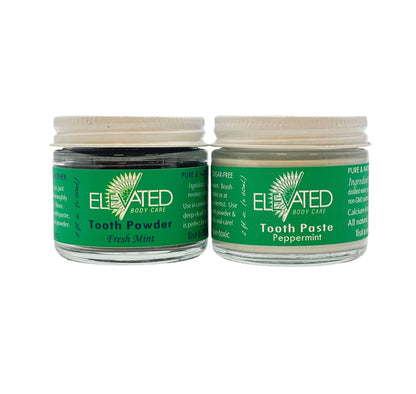 Taylor's Naturals - ELEVATED - Charcoal TOOTH Powder - Plastic FREE Glass Jar