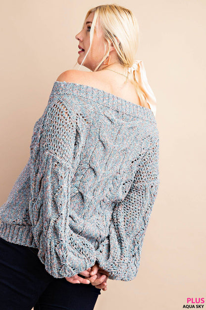 Long sleeve knit top