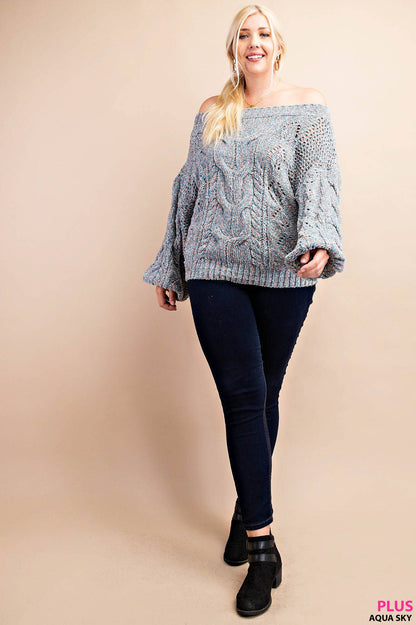 Long sleeve knit top