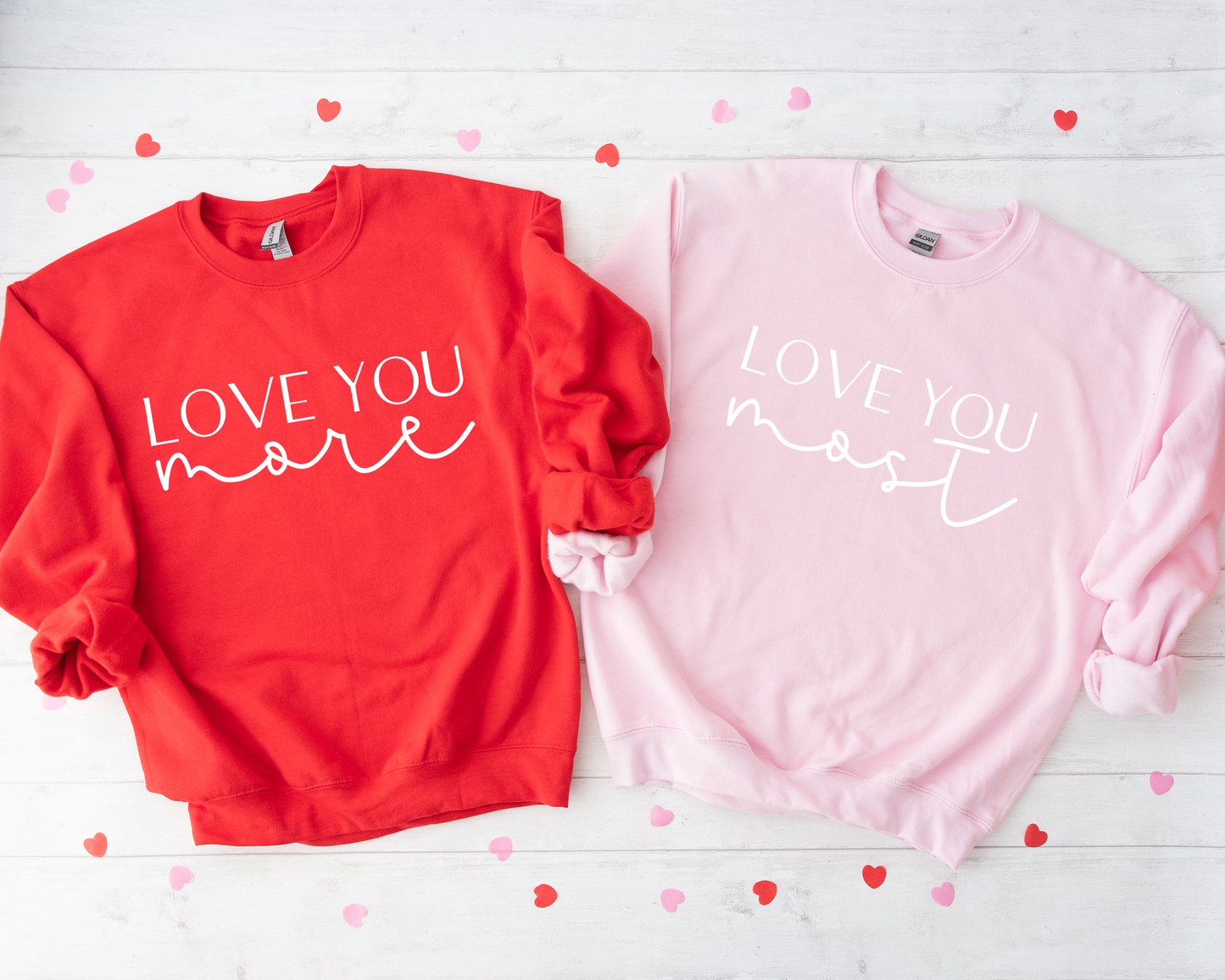 Holland Ave Clothing - Love You More | Girls & Womens Valentines Day Sweatshirt