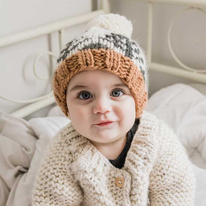 Forest Knit Beanie Hat: M (6-24 months)