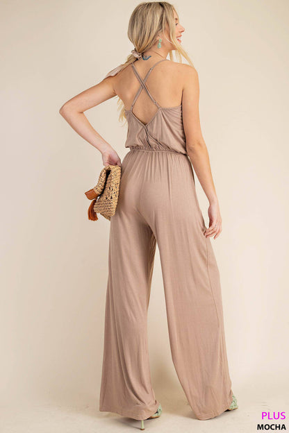 Sleeveless Wide Leg Jumper