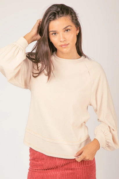Casual Oversized Cutout Knit Top
