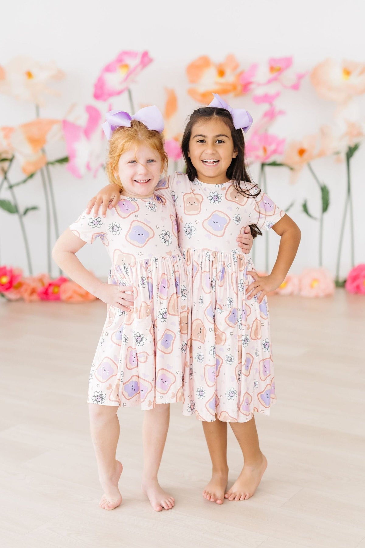 SALE Peanut Butter Jelly Time S/S Pocket Twirl Dress