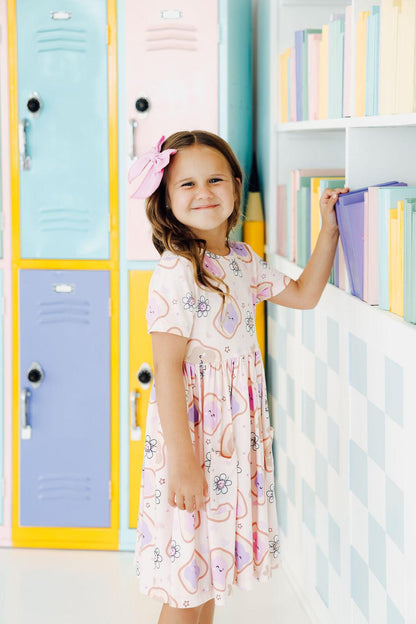 SALE Peanut Butter Jelly Time S/S Pocket Twirl Dress