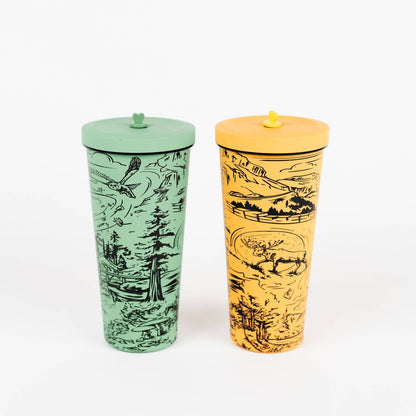 Mystic Moose Travel Tumbler: Sage