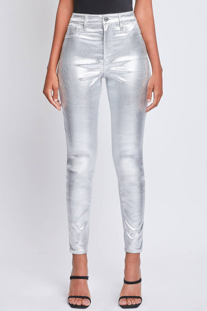 Junior High Rise Metallic Skinny Jean