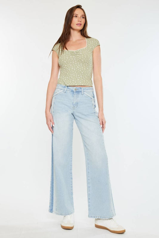 High rise wide Jeans