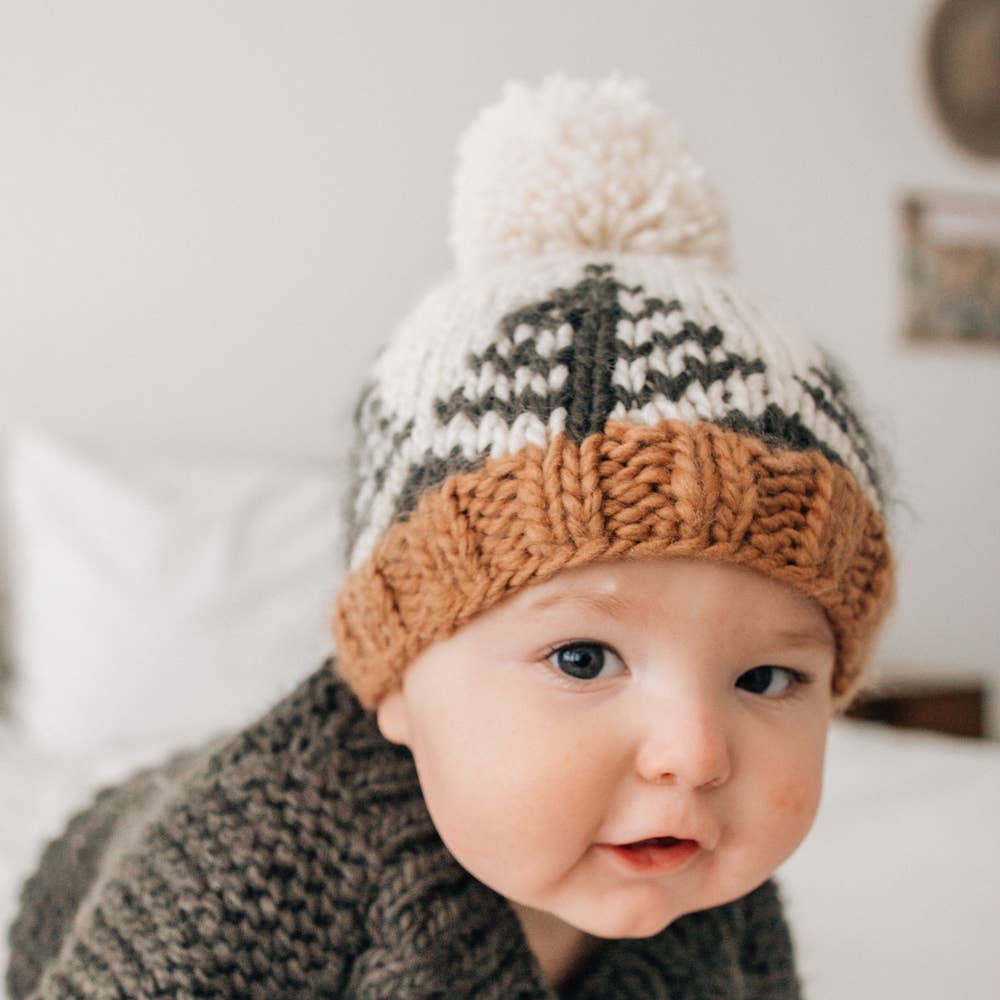 Forest Knit Beanie Hat: M (6-24 months)