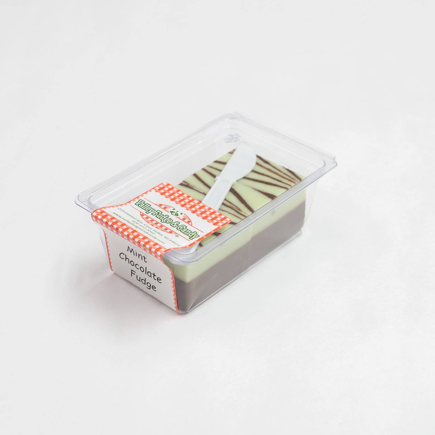 Mint Chocolate Swirl Fudge (1/2 lb Package)