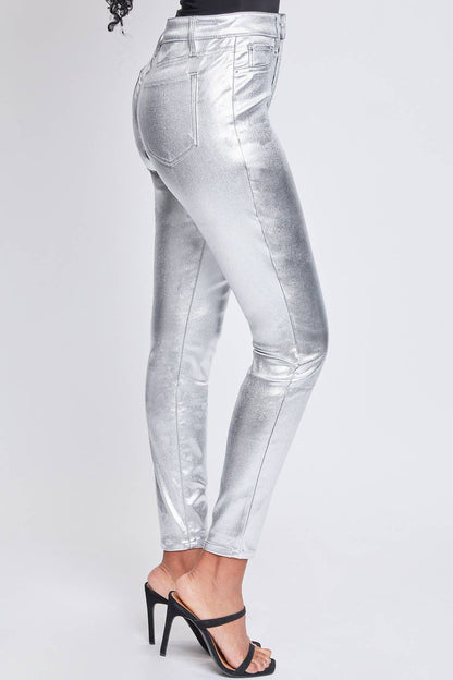 Junior High Rise Metallic Skinny Jean