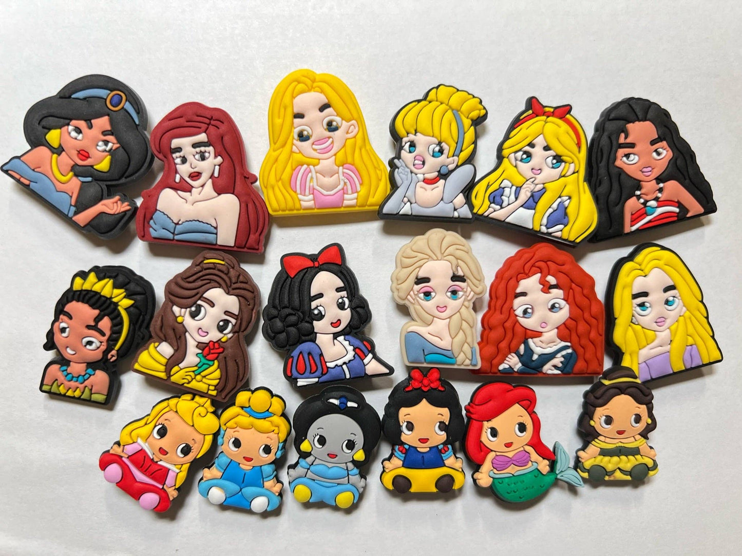 JuliesDecal - Princesses and Brave Girls shoe charms: Set A 14pcs