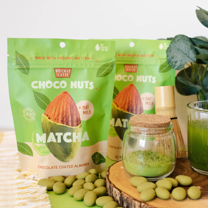 Matcha Chocolate Almond chocolates