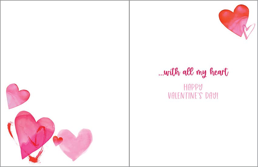 Valentine Card -Heart Bunch