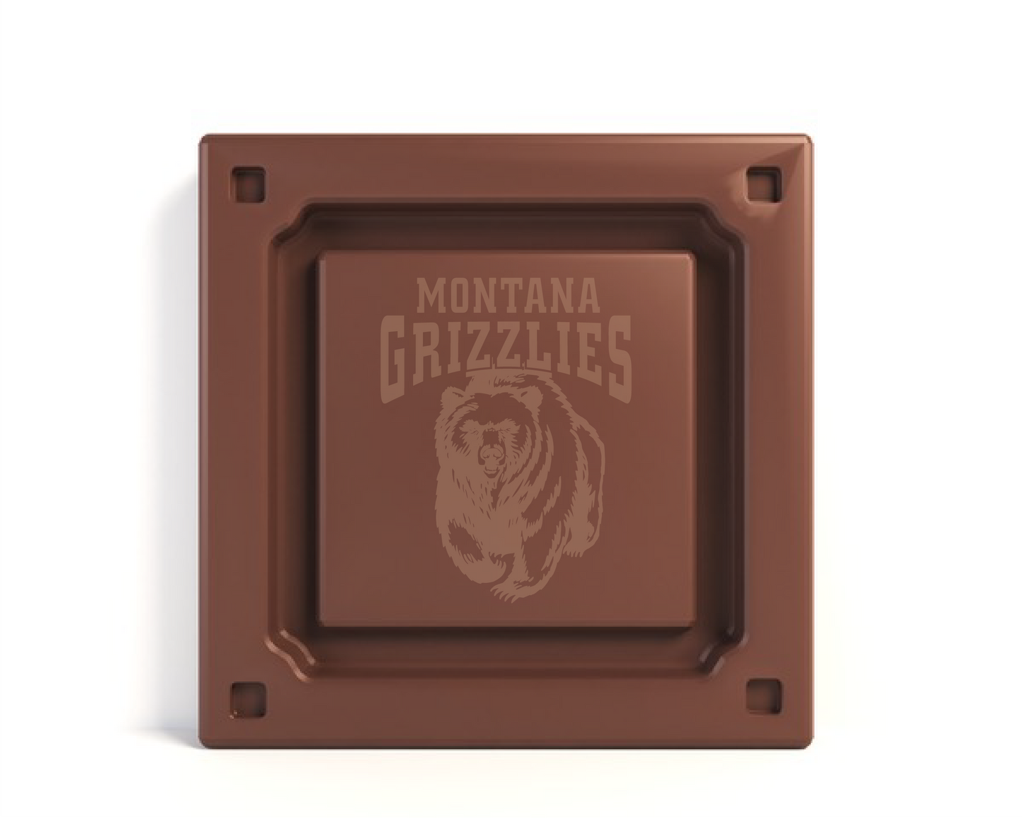 Montana Grizzlies Embossed Chocolate Bar