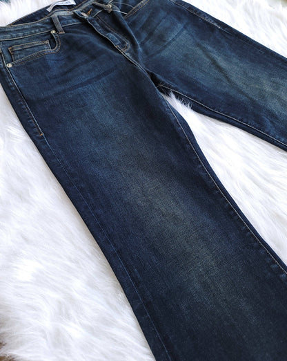Non-Distressed Dark Wash Bootcut Jeans