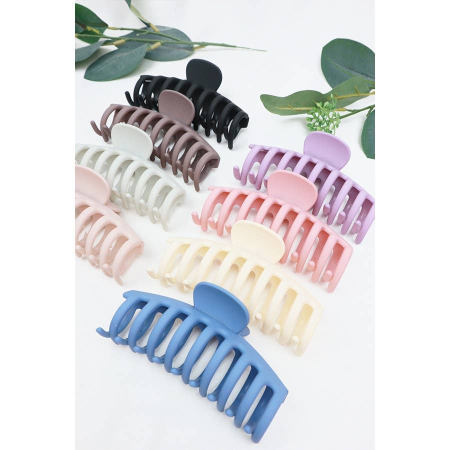 Matte Large Round Comb Hair Claw