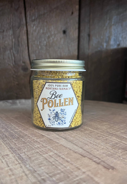 Montana Farmacy Bee Pollen 4oz Small Glass Jar