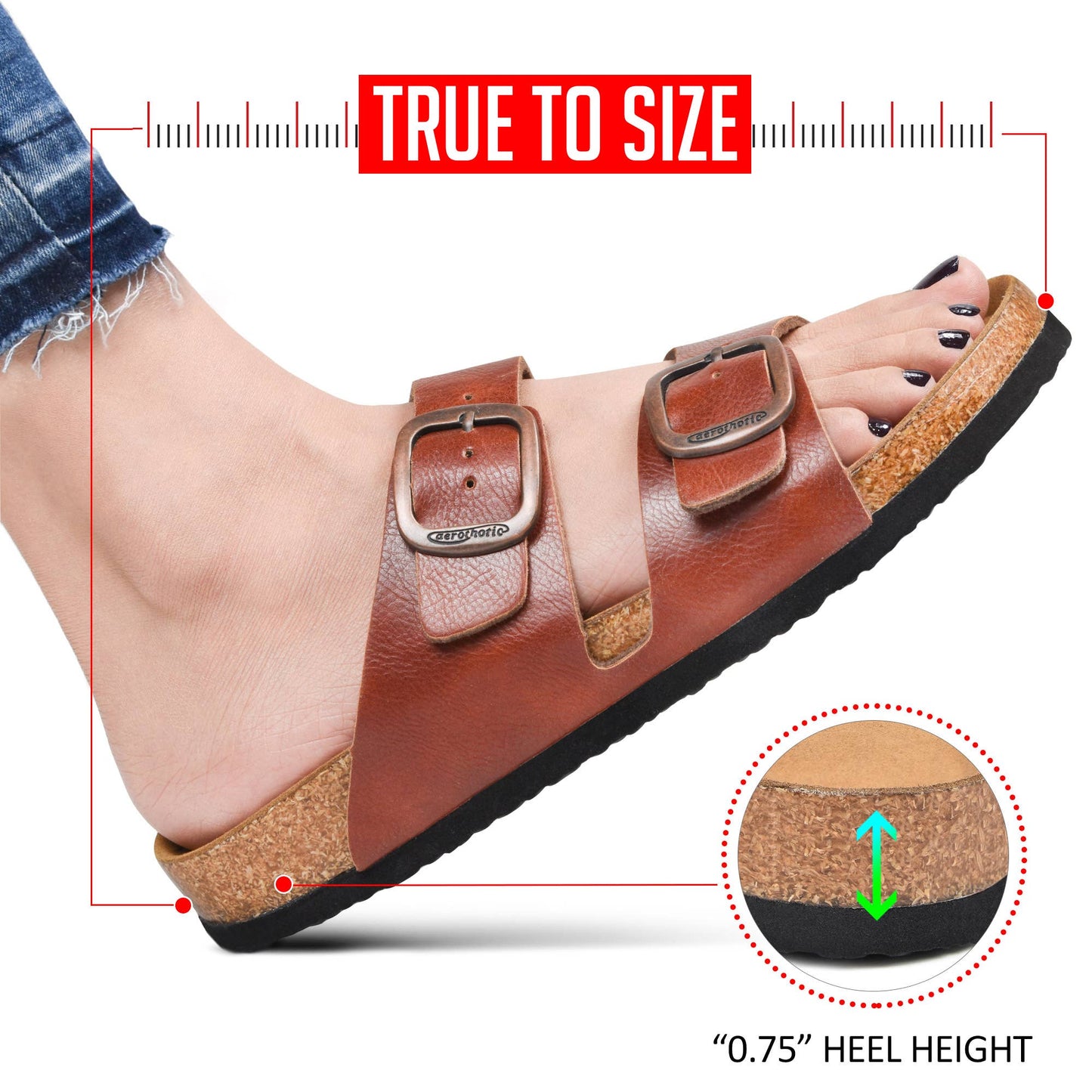 Aerothotic Arete Dual Strap Women's Slide Sandals