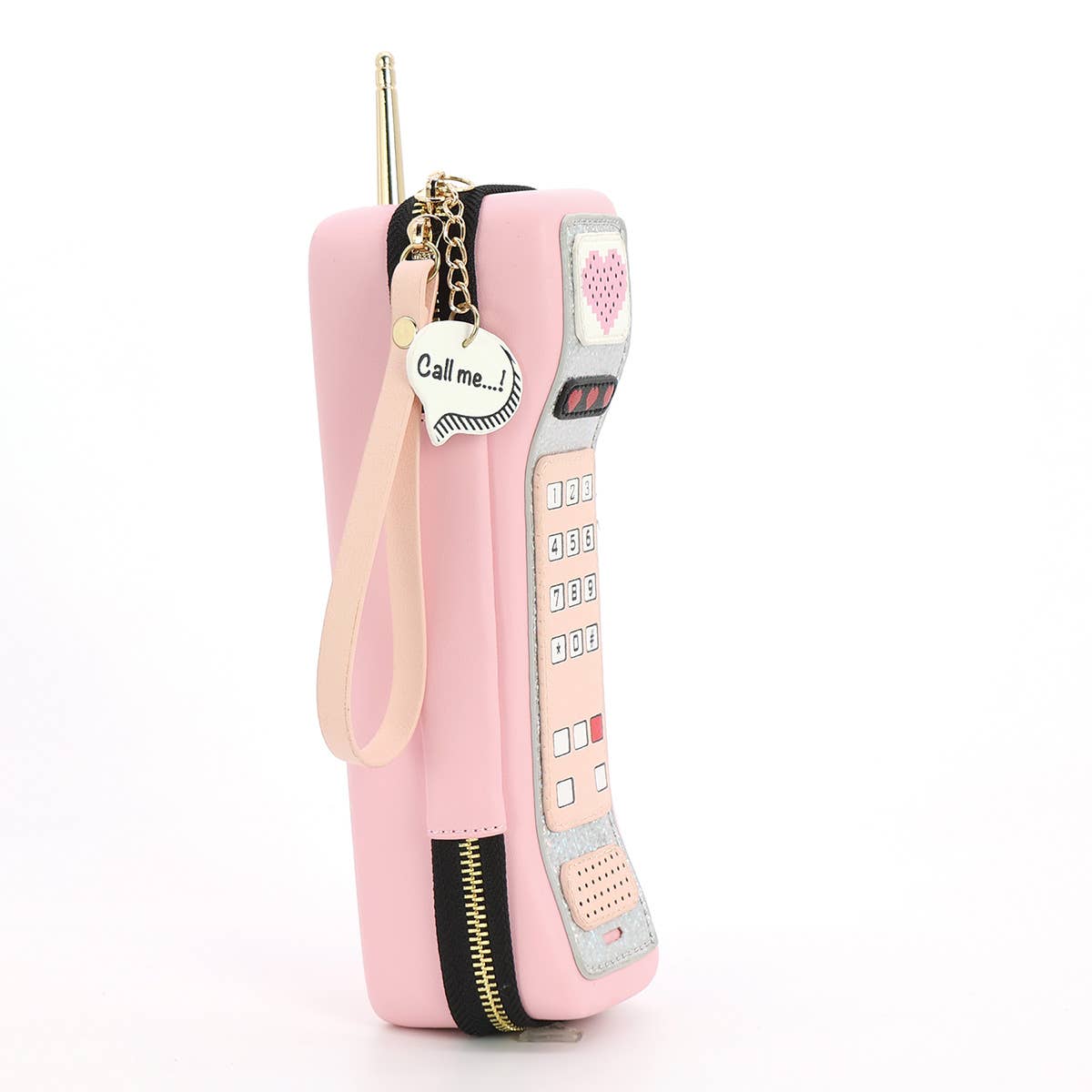 Handheld Vintage Pink Phone Wristlet