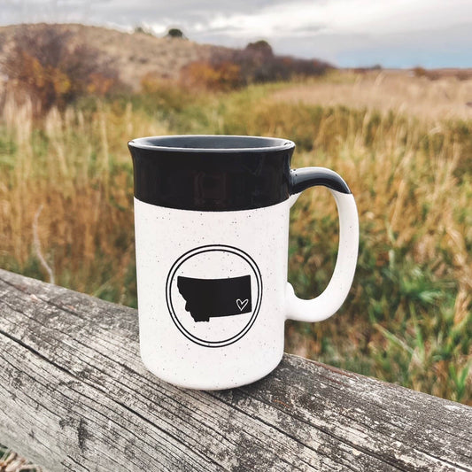 Montana heart circle mug