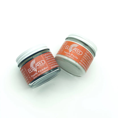 Taylor's Naturals - ELEVATED - Charcoal TOOTH Powder - Plastic FREE Glass Jar