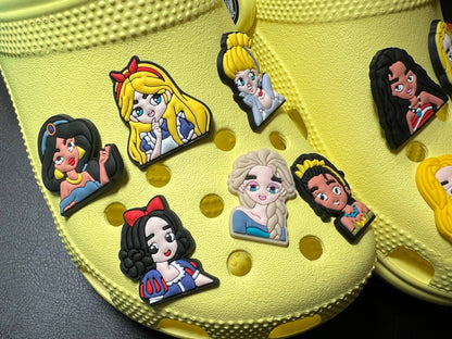 JuliesDecal - Princesses and Brave Girls shoe charms: Set A 14pcs