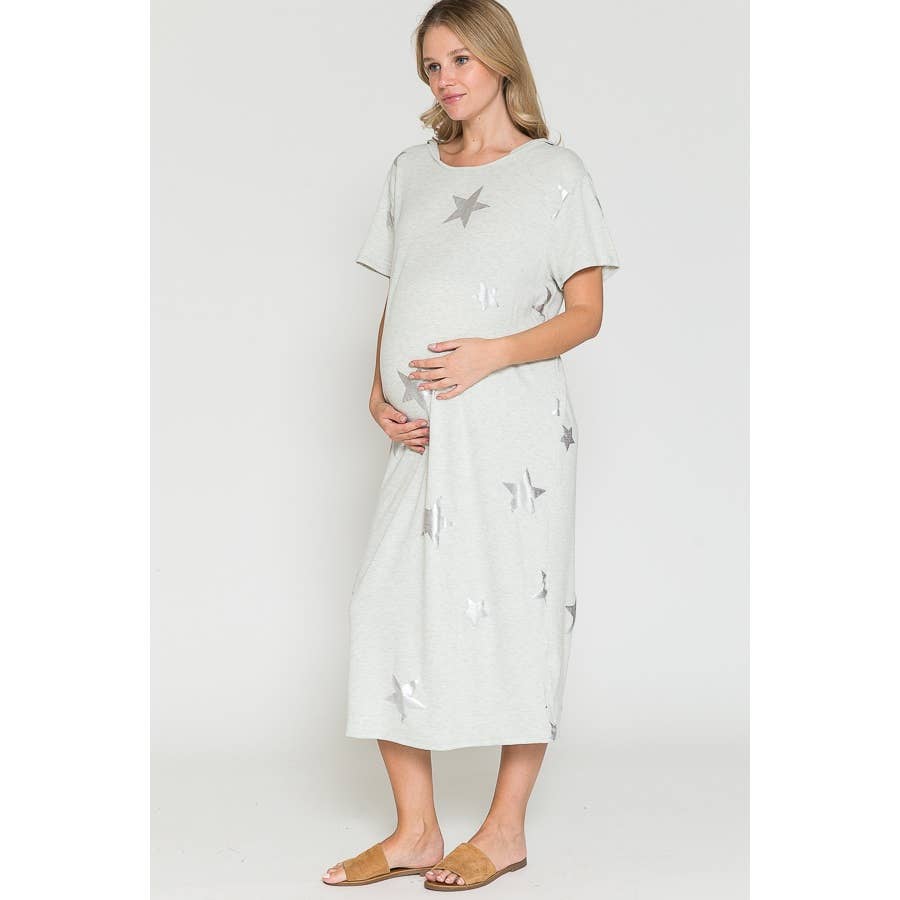 Maternity Loungewear Star Maxi Dress