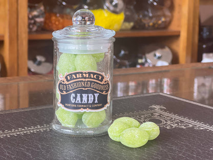 Apothecary Jar Green Apple Hard candy old fashioned