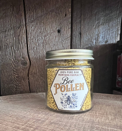 Montana Farmacy Bee Pollen 4oz Small Glass Jar