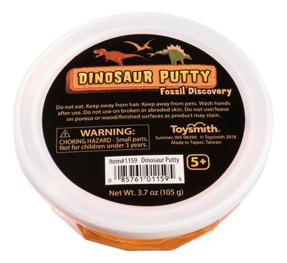 Dinosaur Fossil Putty, Reusable, Tactile